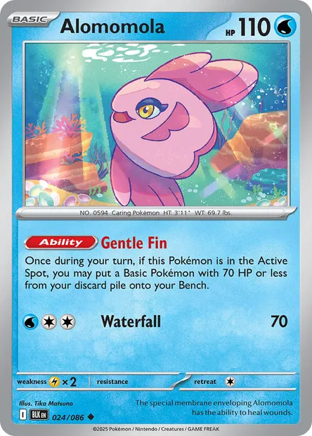Alomomola, Pokémon card BLK 024 — Black Bolt set