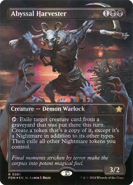 Abyssal Harvester, Magic card FDN 381 — Foundations set
