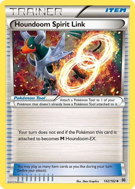 Houndoom Spirit Link, Pokémon card BKT 142 — BREAKthrough set