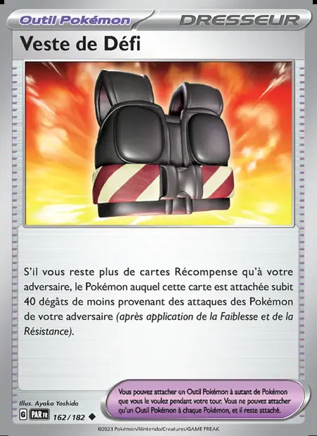 Veste de Défi, carte Pokémon PAR 162 — extension Faille Paradoxe