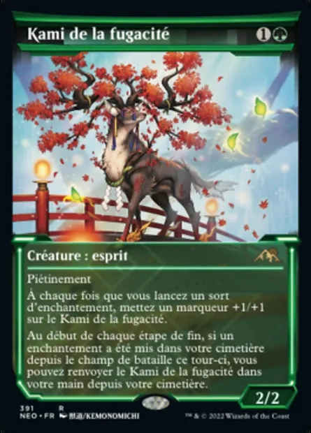 Kami de la fugacité, carte Magic NEO 391 — extension Kamigawa: La Dynastie Néon