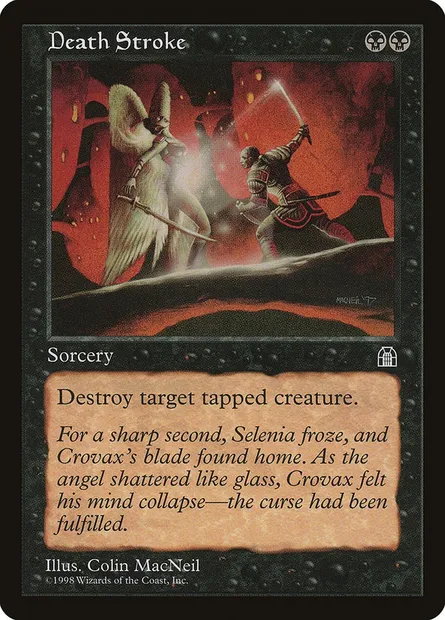 Death Stroke, Magic card STH 57 — Stronghold set