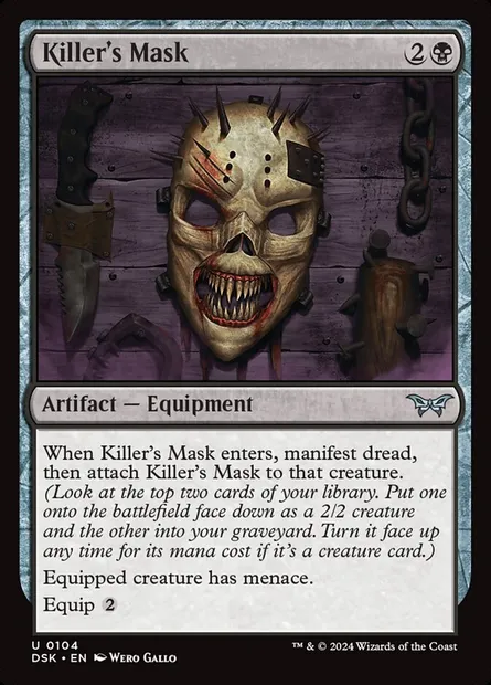Killer's Mask, Magic card DSK 104 — Duskmourn: House of Horror set