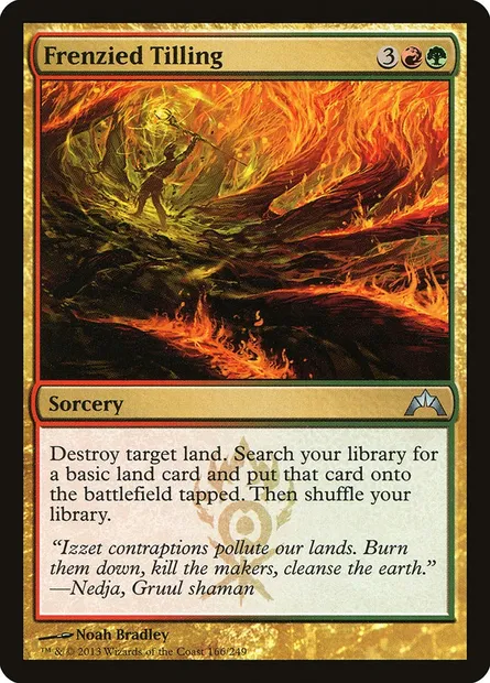 Frenzied Tilling, Magic card GTC 166 — Gatecrash set