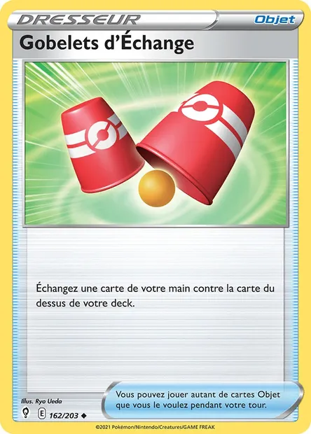Gobelets d'Échange, carte Pokémon EVS 162 — extension Évolution Céleste