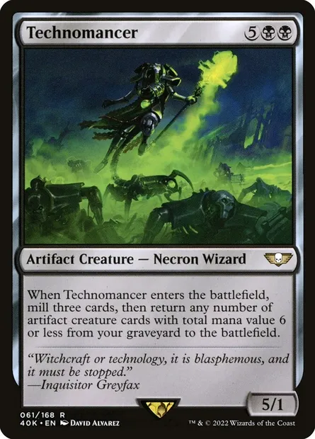 Technomancer, Magic card 40K 61 — Warhammer 40,000 Commander set