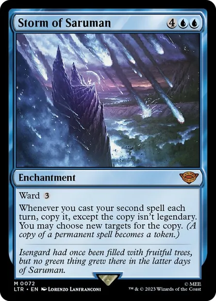 Storm of Saruman, Magic card LTR 72 — The Lord of the Rings: Tales of Middle-earth set