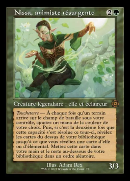Nissa, animiste résurgente, carte Magic MAT 72 — extension L'invasion des machines : le jour d'après