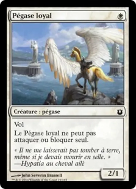 Pégase loyal, carte Magic BNG 19 — extension Créations divines