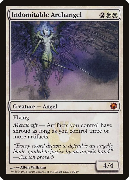 Indomitable Archangel, Magic card SOM 11 — Scars of Mirrodin set