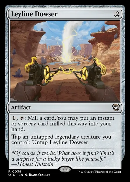 Leyline Dowser, Magic card OTC 39 — Outlaws of Thunder Junction Commander set