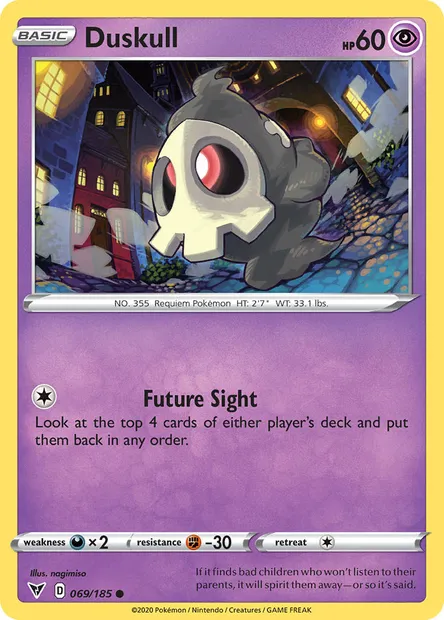 Duskull, Pokémon card VIV 69 — Vivid Voltage set