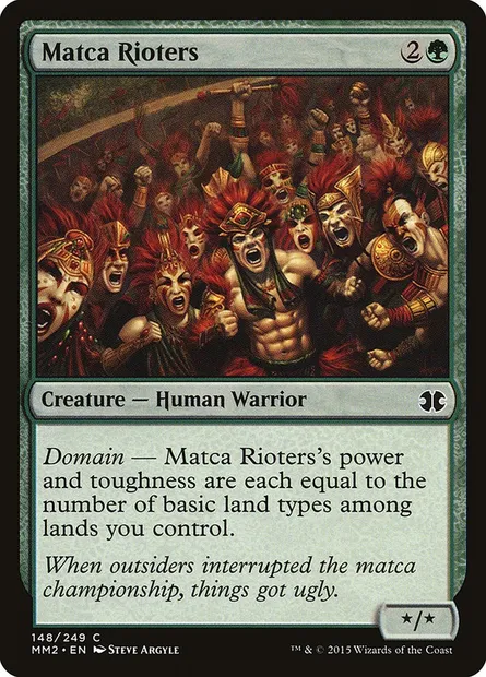 Matca Rioters, Magic card MM2 148 — Modern Masters 2015 set