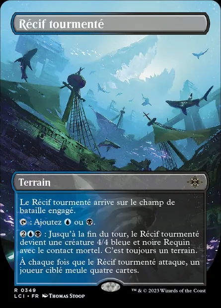 Récif tourmenté, carte Magic LCI 349 — extension The Lost Caverns of Ixalan