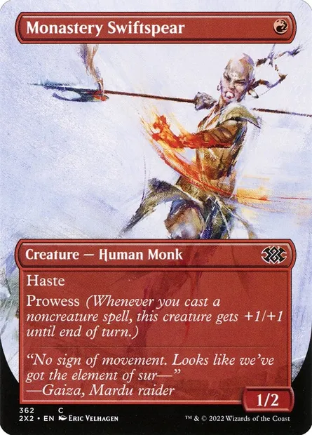 Monastery Swiftspear, Magic card 2X2 362 — Double Masters 2022 set