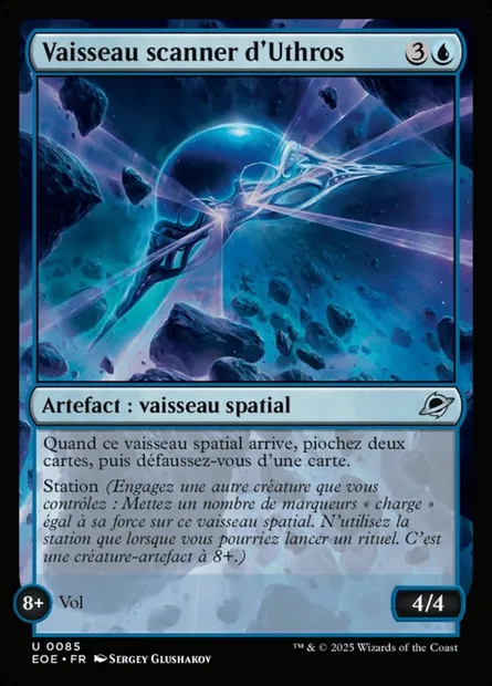 Vaisseau scanner d'Uthros, carte Magic EOE 85 — extension Edge of Eternities