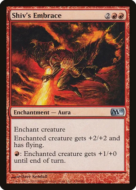 Shiv's Embrace, Magic card M11 156 — Magic 2011 set