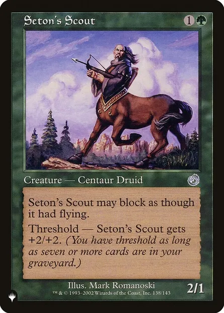Seton's Scout, Magic card PLST TOR-138 — The List set