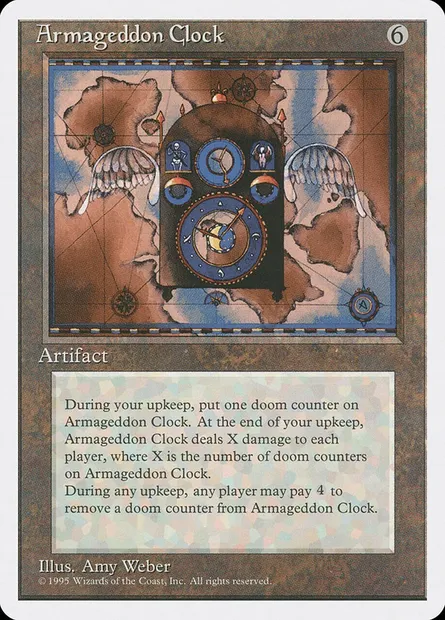 Armageddon Clock, Magic card 4ED 295 — Fourth Edition set