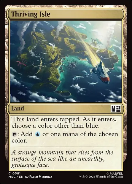 Thriving Isle, Magic card MSC 581 — Marvel Super Heroes Commander set