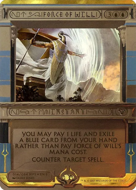 Force de volonté, carte Magic MP2 14 — extension Amonkhet Invocations