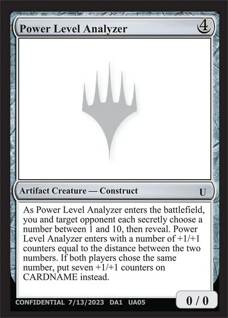 Power Level Analyzer, Magic card UNK UA05c — Unknown Event set