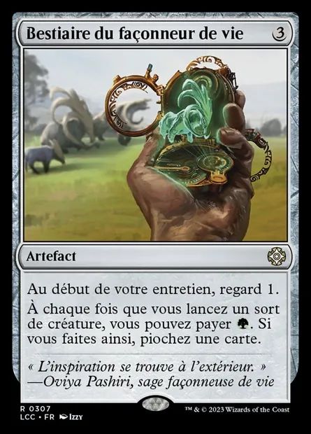 Bestiaire du façonneur de vie, carte Magic LCC 307 — extension The Lost Caverns of Ixalan Commander