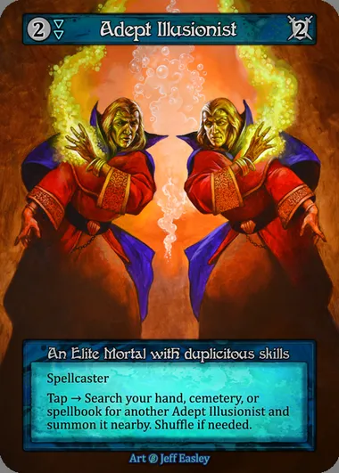 Adept Illusionist, carte Sorcery BET 013 — extension Beta