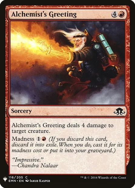 Alchemist's Greeting, Magic card PLST EMN-116 — The List set