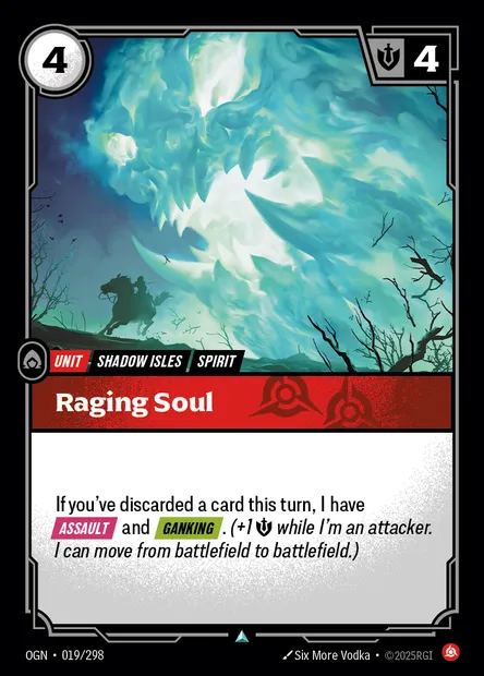 Raging Soul, carte Riftbound OGN 019 — extension Origins