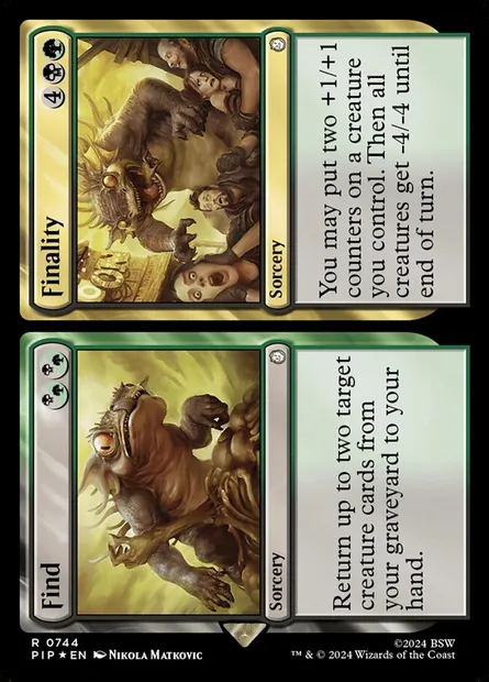 Find // Finality, Magic card PIP 744 — Fallout set