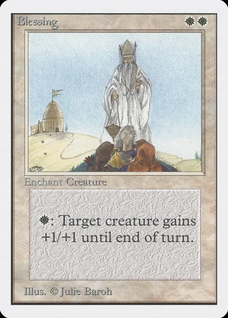Bénédiction, carte Magic 2ED 7 — extension Unlimited Edition