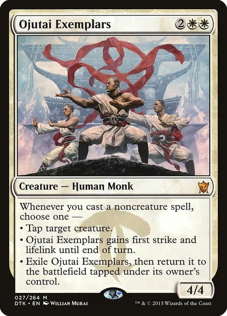Ojutai Exemplars, Magic card DTK 27 — Dragons of Tarkir set