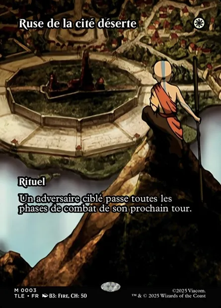 Ruse de la cité déserte, carte Magic TLE 3 — extension Avatar: The Last Airbender Eternal