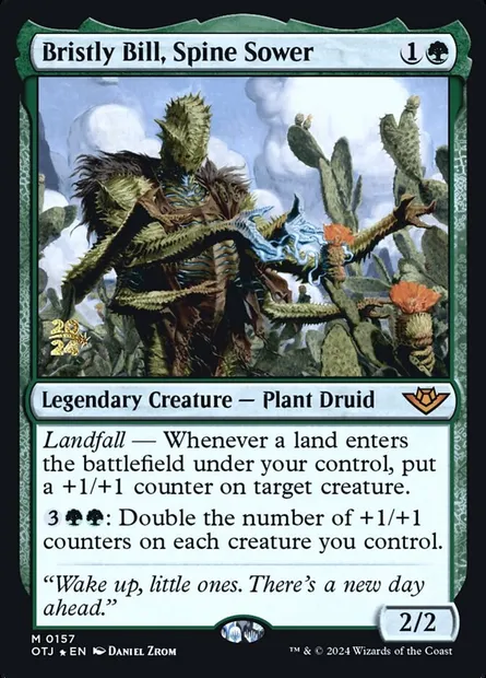 Bristly Bill, Spine Sower, Magic card POTJ 157s — Outlaws of Thunder Junction Promos set