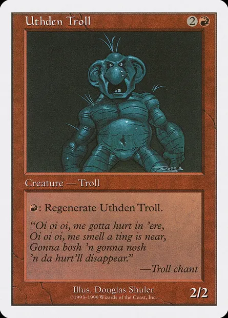 Uthden Troll, Magic card BRB 92 — Battle Royale Box Set set