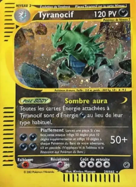 Tyranocif, carte Pokémon EX 29 — extension Expedition