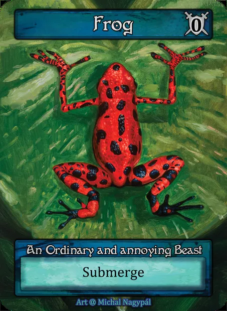 Frog, Sorcery card ALP 067 — Alpha set