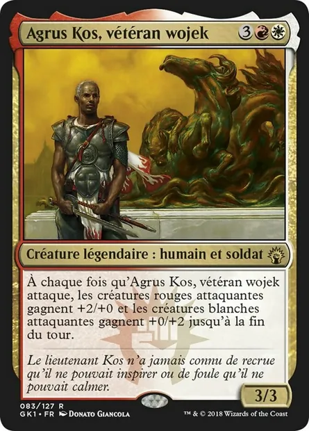 Agrus Kos, vétéran wojek, carte Magic GK1 83 — extension GRN Guild Kit