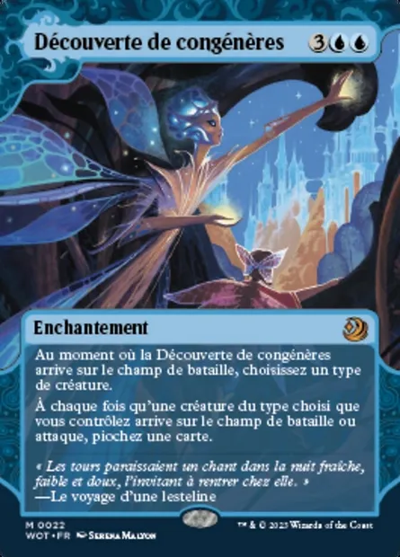 Découverte de congénères, carte Magic WOT 22 — extension Wilds of Eldraine: Enchanting Tales