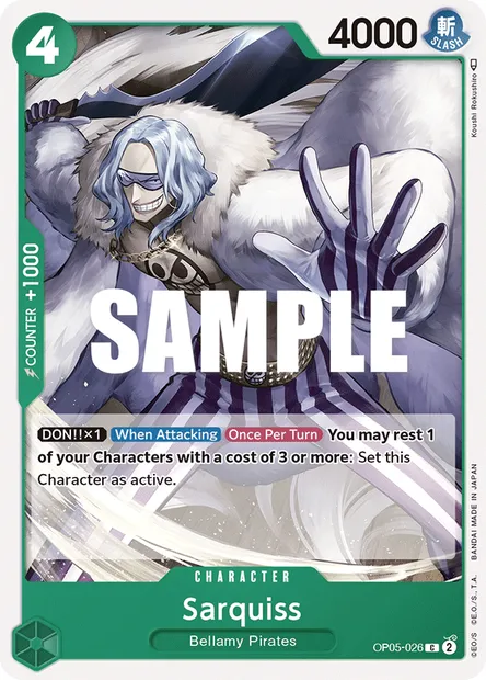 Sarquiss, carte One Piece OP05-026 — extension AWAKENING OF THE NEW ERA
