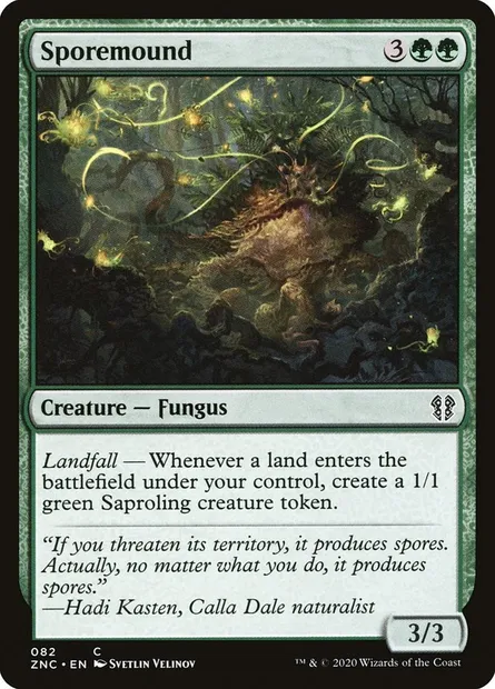 Sporemound, Magic card ZNC 82 — Zendikar Rising Commander set