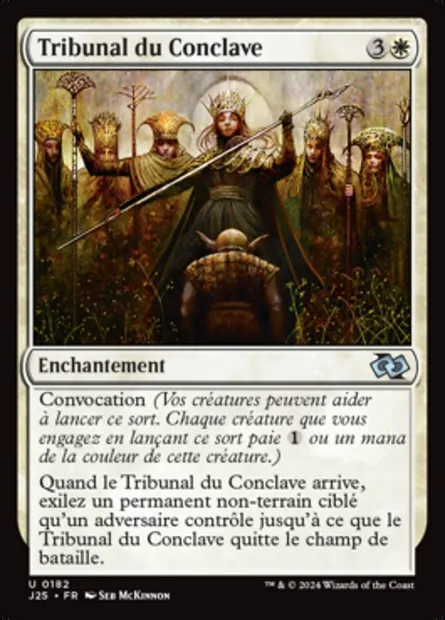 Tribunal du Conclave, carte Magic J25 182 — extension Foundations Jumpstart