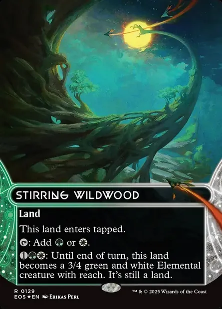 Stirring Wildwood, Magic card EOS 129 — Edge of Eternities: Stellar Sights set