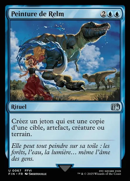 Peinture de Relm, carte Magic FIN 67 — extension Final Fantasy
