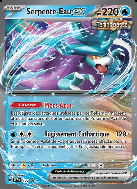 Serpente-Eau-ex, carte Pokémon PR-SV 127 — extension SVP Black Star Promos