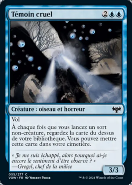 Témoin cruel, carte Magic VOW 55 — extension Innistrad : noce écarlate