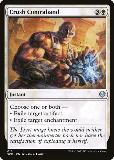 Crush Contraband, Magic card SCD 16 — Starter Commander Decks set
