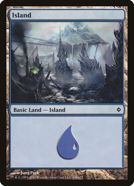 Island, Magic card NPH 168 — New Phyrexia set