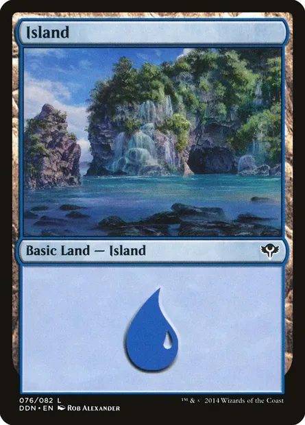 Island, Magic card DDN 76 — Duel Decks: Speed vs. Cunning set